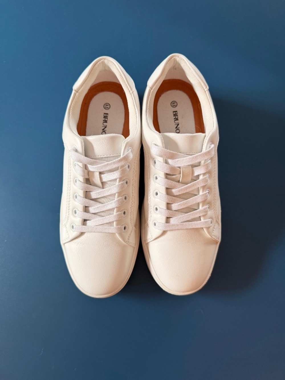 White Dress Sneakers, Mens Size 6.5